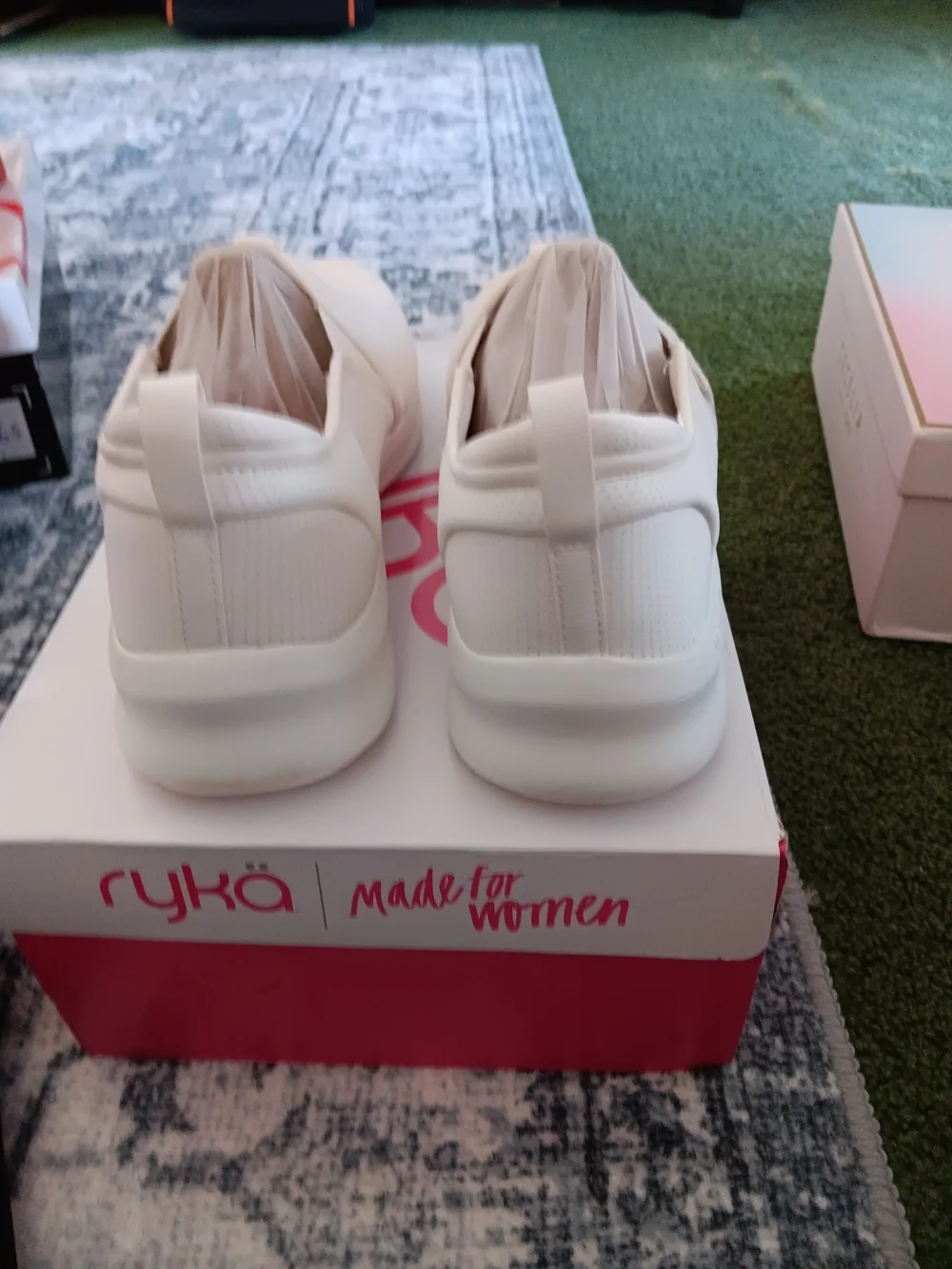 Ryka Women’s Slip-On Walking Shoes in White Size 9